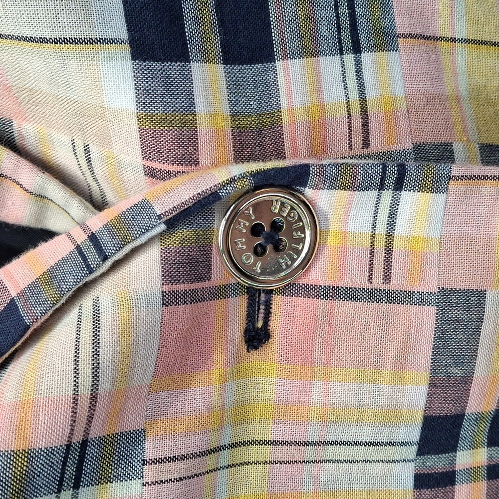 Sold! Tommy Hilfiger Mixed Madras Plaid Blazer Jacket Multicolor 12 NWOT - Picture 5 of 13